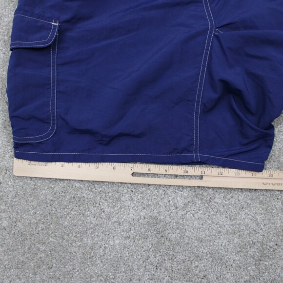 L.L. Bean Cycling Shorts Women Large Blue Inner Padded Cargo Pocket w/ 7" inseam - Picture 6 of 12
